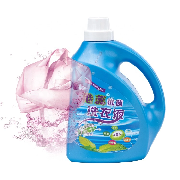 China Factory Wholesale 2L Laundry Detergent Liquid Fabric Softener Liquid Soap in Bottle